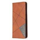 For Samsung Galaxy S20 FE 5G / S20 Lite Rhombus Texture Horizontal Flip Magnetic Leather Case with Holder & Card Slots(Brown) - 2