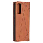 For Samsung Galaxy S20 FE 5G / S20 Lite Rhombus Texture Horizontal Flip Magnetic Leather Case with Holder & Card Slots(Brown) - 3