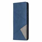 For Samsung Galaxy S20 FE 5G / S20 Lite Rhombus Texture Horizontal Flip Magnetic Leather Case with Holder & Card Slots(Blue) - 2