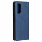 For Samsung Galaxy S20 FE 5G / S20 Lite Rhombus Texture Horizontal Flip Magnetic Leather Case with Holder & Card Slots(Blue) - 3