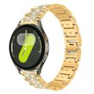For Samsung Galaxy Watch7 / FE / 6 / 5 / 4 20mm xDfind Diamond Jewelry Stainless Steel Watch Band(Gold) - 1
