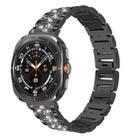 For Samsung Galaxy Watch Ultra 47mm 22mm xDfind Diamond Jewelry Stainless Steel Watch Band(Black) - 1