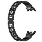 For Xiaomi Smart Band 10 / 9 / 8 / NFC 14mm xDfind Diamond Jewelry Stainless Steel Watch Band(Black) - 2