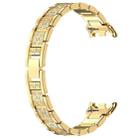 For Xiaomi Smart Band 10 / 9 / 8 / NFC 14mm xDfind Diamond Jewelry Stainless Steel Watch Band(Gold) - 2