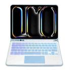 For iPad Pro 11 2024 A13B-AS Backlight Bluetooth Touch Keyboard Leather Tablet Case with Pen Slot(Blue) - 3