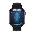 U13 2.2 inch IPS Curved Screen Smart Watch Supports BT Call(Black) - 2