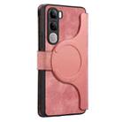 For vivo V40 Lite / V30e CaseNeo MagSafe RFID Anti-theft Zipper Wallet Retro Leather Phone Case(Pink) - 4