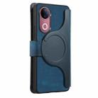 For vivo V50 CaseNeo MagSafe RFID Anti-theft Zipper Wallet Retro Leather Phone Case(Blue) - 4