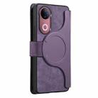 For vivo V50 CaseNeo MagSafe RFID Anti-theft Zipper Wallet Retro Leather Phone Case(Purple) - 4
