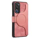 For vivo Y19s 4G CaseNeo MagSafe RFID Anti-theft Zipper Wallet Retro Leather Phone Case(Pink) - 4