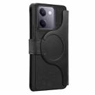 For vivo Y300+ / Y200 Pro CaseNeo MagSafe RFID Anti-theft Zipper Wallet Retro Leather Phone Case(Black) - 4