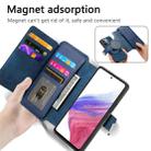 For vivo Y300+ / Y200 Pro CaseNeo MagSafe RFID Anti-theft Zipper Wallet Retro Leather Phone Case(Blue) - 3