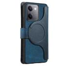 For vivo Y300+ / Y200 Pro CaseNeo MagSafe RFID Anti-theft Zipper Wallet Retro Leather Phone Case(Blue) - 4