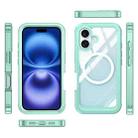 For iPhone 16 Plus Life Waterproof MagSafe Magnetic Rugged Phone Case(Green) - 2