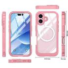 For iPhone 17 Life Waterproof MagSafe Magnetic Rugged Phone Case(Pink) - 2