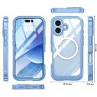 For iPhone 17 Life Waterproof MagSafe Magnetic Rugged Phone Case(Sky Blue) - 2