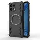For OPPO K13 5G Butterfly Armor MagSafe Magnetic Ring Shockproof Phone Case(Black) - 1