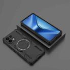 For OPPO K13 5G Butterfly Armor MagSafe Magnetic Ring Shockproof Phone Case(Black) - 2