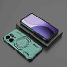 For OPPO Reno14 5G Global Butterfly Armor MagSafe Magnetic Ring Shockproof Phone Case(Light Green) - 2