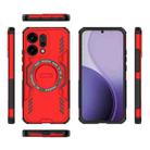 For OPPO Reno14 5G Global Butterfly Armor MagSafe Magnetic Ring Shockproof Phone Case(Red) - 3