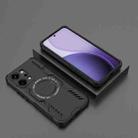 For OPPO Reno14 Pro 5G Global Butterfly Armor MagSafe Magnetic Ring Shockproof Phone Case(Black) - 2