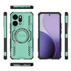 For OPPO Reno14 Pro 5G Global Butterfly Armor MagSafe Magnetic Ring Shockproof Phone Case(Light Green) - 3
