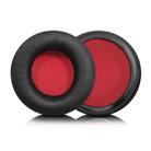 2pcs Sponge Earmuffs Replacement Earpads For ATH-AR3BT / AR3iS / AR1iS, Style:Black Red Protein Leather - 1