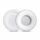 2pcs Sponge Earmuffs Replacement Earpads For ATH-AR3BT / AR3iS / AR1iS, Style:White Protein Leather - 1