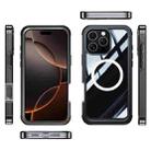 For iPhone 16 Pro Life Waterproof MagSafe Magnetic Rugged Phone Case(Black Grey) - 2