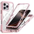 For iPhone 16 Pro Max Life Waterproof MagSafe Magnetic Rugged Phone Case(Pink) - 1