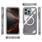 For iPhone 16 Pro Max Life Waterproof MagSafe Magnetic Rugged Phone Case(Grey) - 2