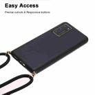 For Huawei P40 Wheat Straw Material + TPU Protective Case with Lanyard(Black) - 3