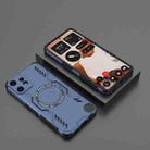 For Nothing CMF Phone 2 Pro 5G Global Butterfly Armor MagSafe Magnetic Ring Shockproof Phone Case(Blue) - 2