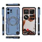 For Nothing CMF Phone 2 Pro 5G Global Butterfly Armor MagSafe Magnetic Ring Shockproof Phone Case(Blue) - 3