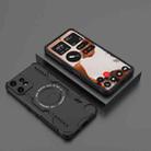 For Nothing CMF Phone 2 Pro 5G Global Butterfly Armor MagSafe Magnetic Ring Shockproof Phone Case(Black) - 2