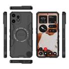 For Nothing CMF Phone 2 Pro 5G Global Butterfly Armor MagSafe Magnetic Ring Shockproof Phone Case(Black) - 3