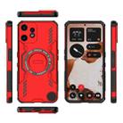 For Nothing CMF Phone 2 Pro 5G Global Butterfly Armor MagSafe Magnetic Ring Shockproof Phone Case(Red) - 3