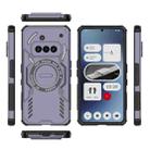 For Nothing Phone 3a Butterfly Armor MagSafe Magnetic Ring Shockproof Phone Case(Purple) - 3