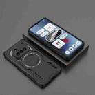 For Nothing Phone 3a Butterfly Armor MagSafe Magnetic Ring Shockproof Phone Case(Black) - 2