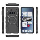 For Nothing Phone 3a Butterfly Armor MagSafe Magnetic Ring Shockproof Phone Case(Black) - 3