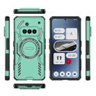 For Nothing Phone 3a Butterfly Armor MagSafe Magnetic Ring Shockproof Phone Case(Light Green) - 3