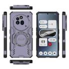 For Nothing Phone 3a Pro Butterfly Armor MagSafe Magnetic Ring Shockproof Phone Case(Purple) - 3