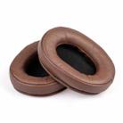 2pcs Sponge Earmuffs Replacement Earpads For ATH-MSR7, Style:Brown Lambskin - 1