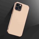 For iPhone 12 Pro Max X-level Knight Series Ultra-thin All-inclusive PU Case(Gold) - 1