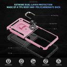 For Samsung Galaxy Z Flip7 5G Shockproof TPU + PC Phone Case with Holder(Pink) - 3