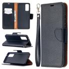 For Samsung Galaxy S20 FE 5G / S20 Lite Litchi Texture Pure Color Horizontal Flip PU Leather Case with Holder & Card Slots & Wallet & Lanyard(Black) - 1