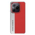 For Honor Power Camera Design Diamond Texture Leather PC Phone Case(Red) - 1
