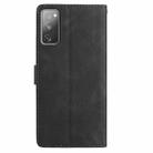 For Samsung Galaxy S20 FE 5G Rose Flower Embossing Pattern Leather Phone Case(Black) - 3