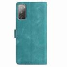 For Samsung Galaxy S20 FE 5G Rose Flower Embossing Pattern Leather Phone Case(Green) - 3