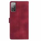 For Samsung Galaxy S20 FE 5G Rose Flower Embossing Pattern Leather Phone Case(Red) - 3